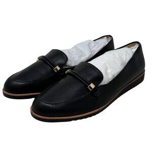 LifeStride Velocity 2.0 Womens Zaharav Faux Leather Loafers Size 10M Black